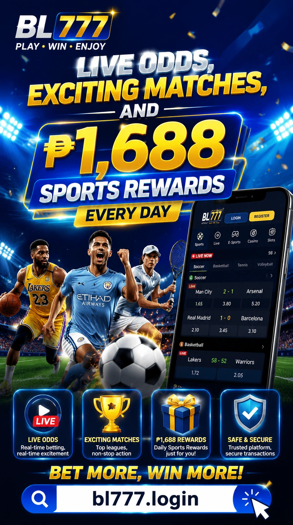 Sports betting market visual