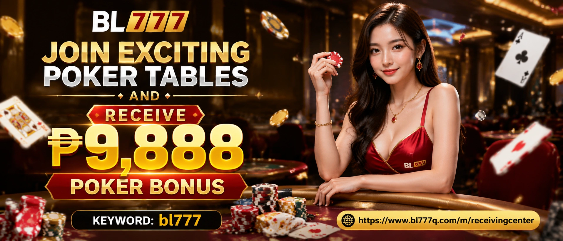 BL777 poker table visual